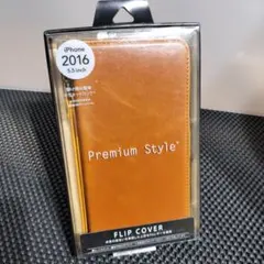 新品 iPhone 8 Plus / 7 Plus用 フリップカバー キャメル