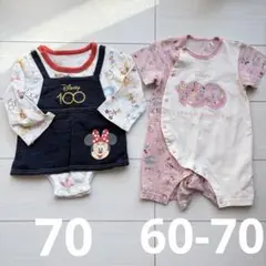 ディズニー 100周年記念ロンパース ミニーマウス　60cm〜70cm