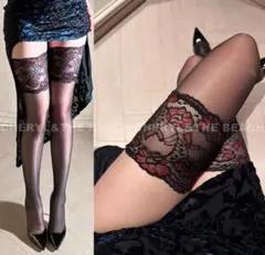 2199RD ニーハイストッキング レース セクシー ランジェリー コスプレのサムネイル