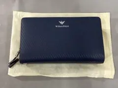 新品 William POLO 高級 多機能 長財布 保存袋付
