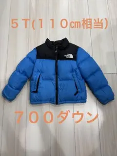 THE NORTH FACE ダウンジャケット ブルー ブラック　ヌプシ