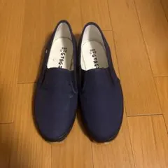 ネイビー スリッポン 22.5 EEE