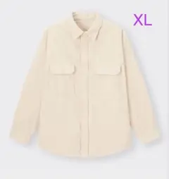 コットン長袖シャツXLとパンツXXLセット コーディロイ