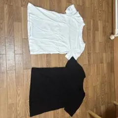 H&M Tシャツ 白 黒 セット 130〜140