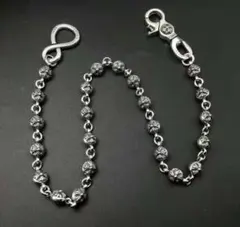 シルバー925 ダブルクリップ クロス＆ダガー ウォレットチェーン
