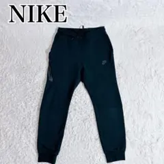 【美品】ナイキ テックフリース ジョガーパンツ S 黒 ロゴプリント