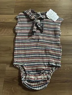 新品未使用&mignon ロンパース 70cm ボーダー