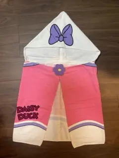 【美品】ディズニー　デイジー　フード付きタオル
