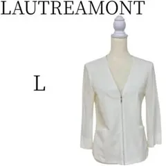LAUTREAMONT ロートレアモン 白 ジャンパー・ブルゾン Lのサムネイル
