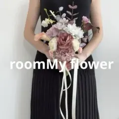 くすみカラー　クラッチブーケ　ボルドー　くすみピンク　イエロー　ホワイト