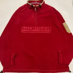 90s TOMMY HILFIGER ハーフジップ フリース プルオーバー