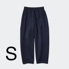 UNIQLO ドライスウェットカーブパンツ NAVY Sサイズ