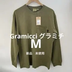 GRAMICCI グラミチ ピグメント染め ロンT ポケットM オリーブ 新品