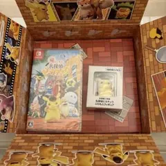 名探偵ピカチュウ Nintendo Switch&新品ふわもふフィギア