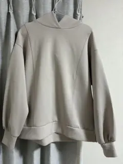 COMME CA ISM ベージュ フード付きパーカー