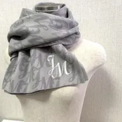 JUNKY MOOD ロゴ　マフラー　グレー