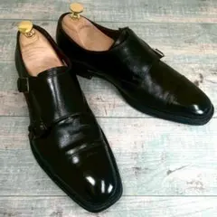 LANVIN COLLECTION ダブルモンク ドレスシューズ 25.5cm