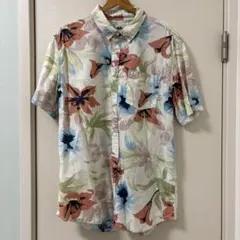 QUIKSILVER 半袖シャツ 花柄 アロハシャツのサムネイル