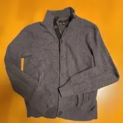banana republic ヘリンボーン ニットカーディガン グレー XSのサムネイル