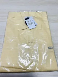 新品未使用　『DAKSダックス』半袖 ポロシャツ イエロー Lサイズ日本製のサムネイル