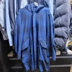 stussyロングダウンコート ネイビー フード付き コート