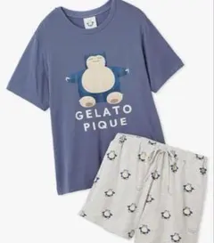 GELATO PIQUE ポケモンスリープ カビゴン ルームウェア 半袖短ズボン