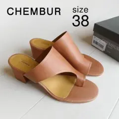 極美品 チェンバー 3万円 サンダル 本革 ミュール CHEMBUR 25cmのサムネイル