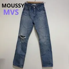 moussyマウジーMVSダメージデニム