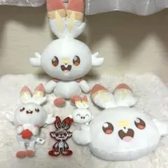 【美品】ヒバニーセット ポケピース もふぐっとぬいぐるみ キーホルダー