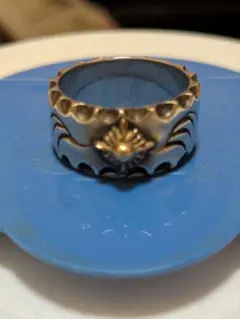 ARIZONA Freedomシルバーリング K18太陽神 唐草