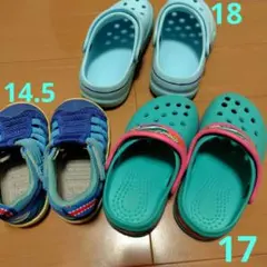 14.5cm 17cm 18cm サンダル 青 水色 まとめ売り