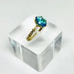 天然石タンザナイト18KGP リング フリーサイズ 上品 高級感 高品質