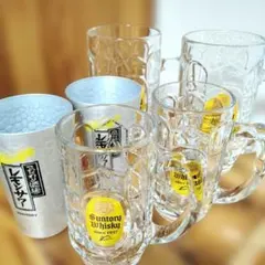 Suntory 新品未使用 ジョッキ大小 4個+ タンブラー2個まとめ売り❣