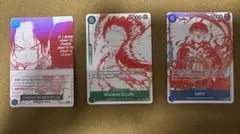 ワンピース 3枚セット 英語版　ルフィ　サボ　エース　トレジャーキャンペーン