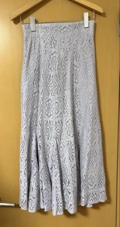 クロシェ編み マーメイドスカート ラベンダー Mのサムネイル