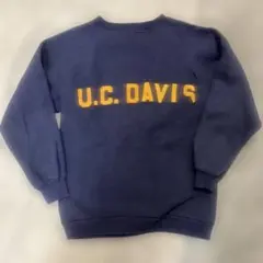 【茄子紺】60s〜ヴィンテージ スウェット カラーフロッキー