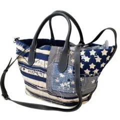 ポロラルフローレン 星条旗 2wayショルダーバッグ ダメージ加工