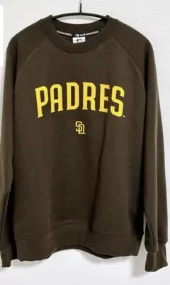 新品タグ付き　MLB Padres トレーナー ブラウン