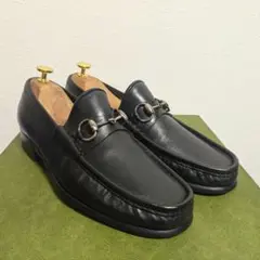 美品　GUCCI　ヴィンテージ　ホースビットローファー　黒　41E