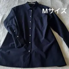 【ソークロース】 ネイビー　濃紺　長袖 シャツ　パールボタン　丈長め　新品未使用