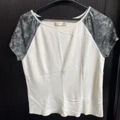 CORDIER 半袖カットソー ホワイト×グレーのサムネイル