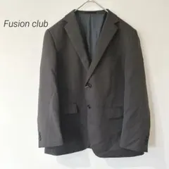ファッションクラブ ジャケット スーツ 美品 ブラウン メンズ ストライプ