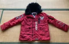 vanson 赤 フード付きジャケット　サイズ　XL アメカジ刺繍のサムネイル