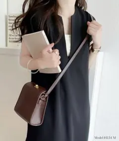ワンピース　ロング　リネン　レイヤード　ブラック　黒　夏　上品　大人　Ｖネック