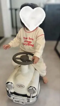 KOHANA BABY デザインロゴセットアップ ベージュ 80cm