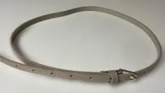 ベージュ 細ベルト 合成皮革