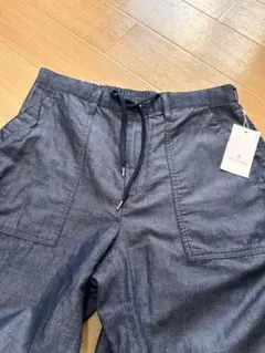 未使用　UNITED ARROWS リネン　イージーパンツ　インディゴブルー　Ｍ