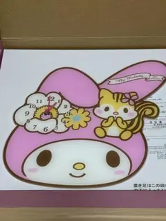 My Melody 家型時計 ピンク マイメロディ マイメロ 壁掛け - メルカリ