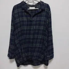 Heart Market ネイビー・グリーン チェックシャツ