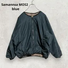 SM2 blue ノーカラー ボアブルゾン F 黒 リバーシブル ゆったりのサムネイル